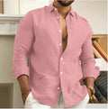 (PAGUE 1 LEVE 2) Camisa de Linho Premium Masculina + (BRINDE)